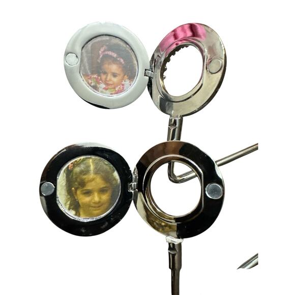 SPRING STREET SET OF 2 MAGNETIC FRAME PURSE HOOKS HANDBAG HOLDERS FOLDING - Picture 3 of 4